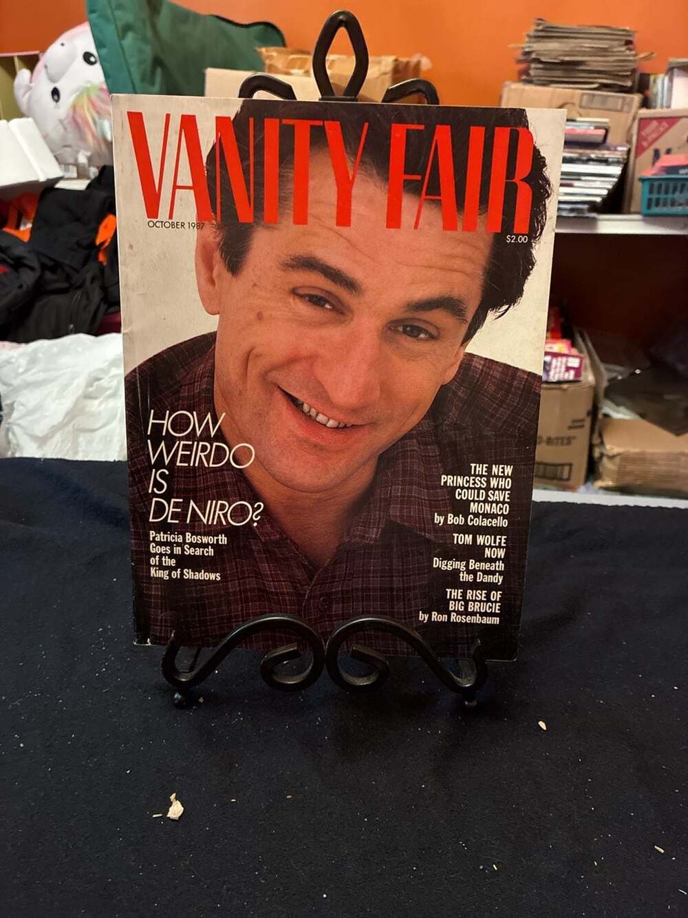 Vanity Fair Magazine October 1987 Issue featuring Robert De Niro
